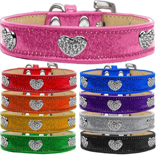 Ice Cream Collar Clear Crystal Heart